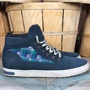 Inkkas Camping Boot Star Wars Ewok Blue Suede Canvas Chukka Boots Women Size 12